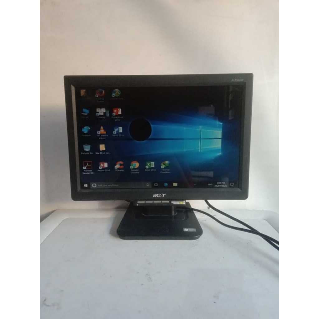 lcd monitor acer al1516w kondisi minus layar tompel satu