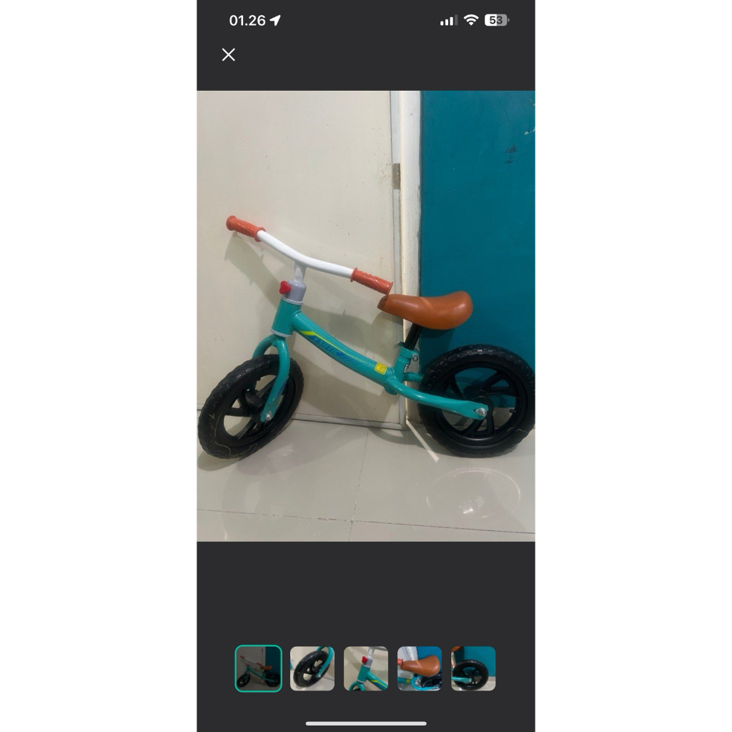 balance bike exotic preloved