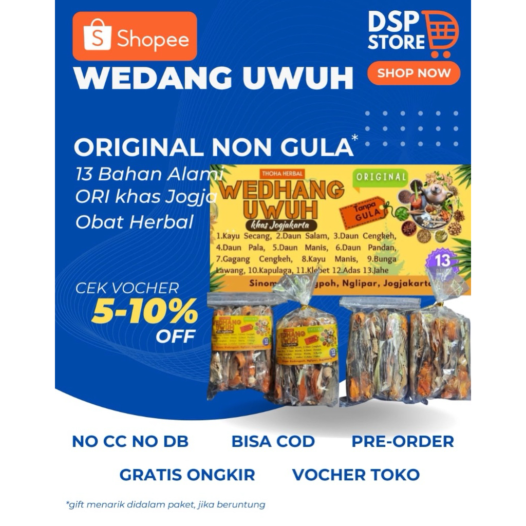 

Wedhang Uwuh Original Non Gula 13/bahan