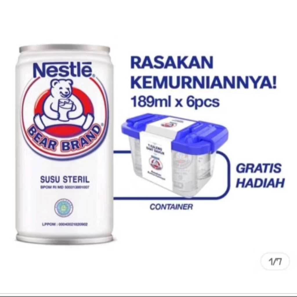 

SUSU BERUANG NESTLE 189 ML 6pcs