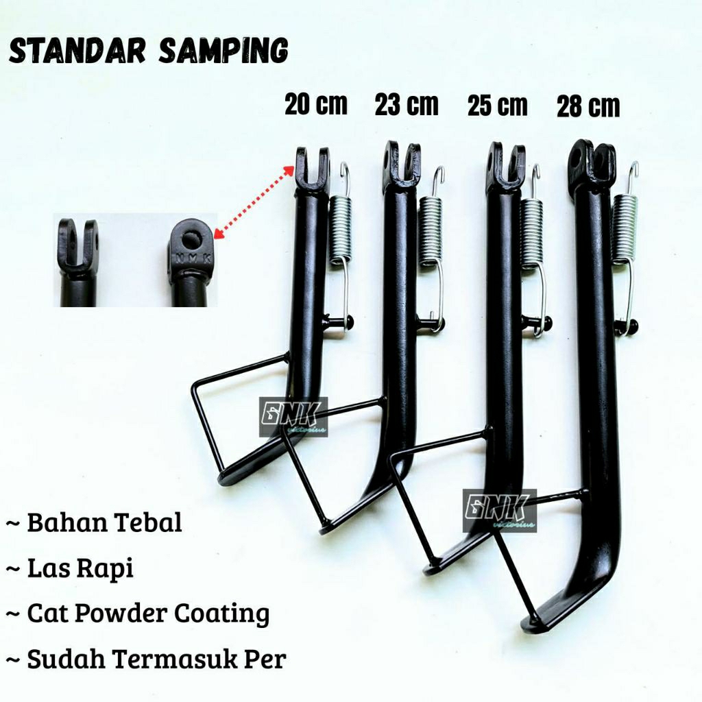 Standar Samping Satria Fu Satria 2 Tak Hiu Lumba Panjang 20cm 23cm 25cm 28cm