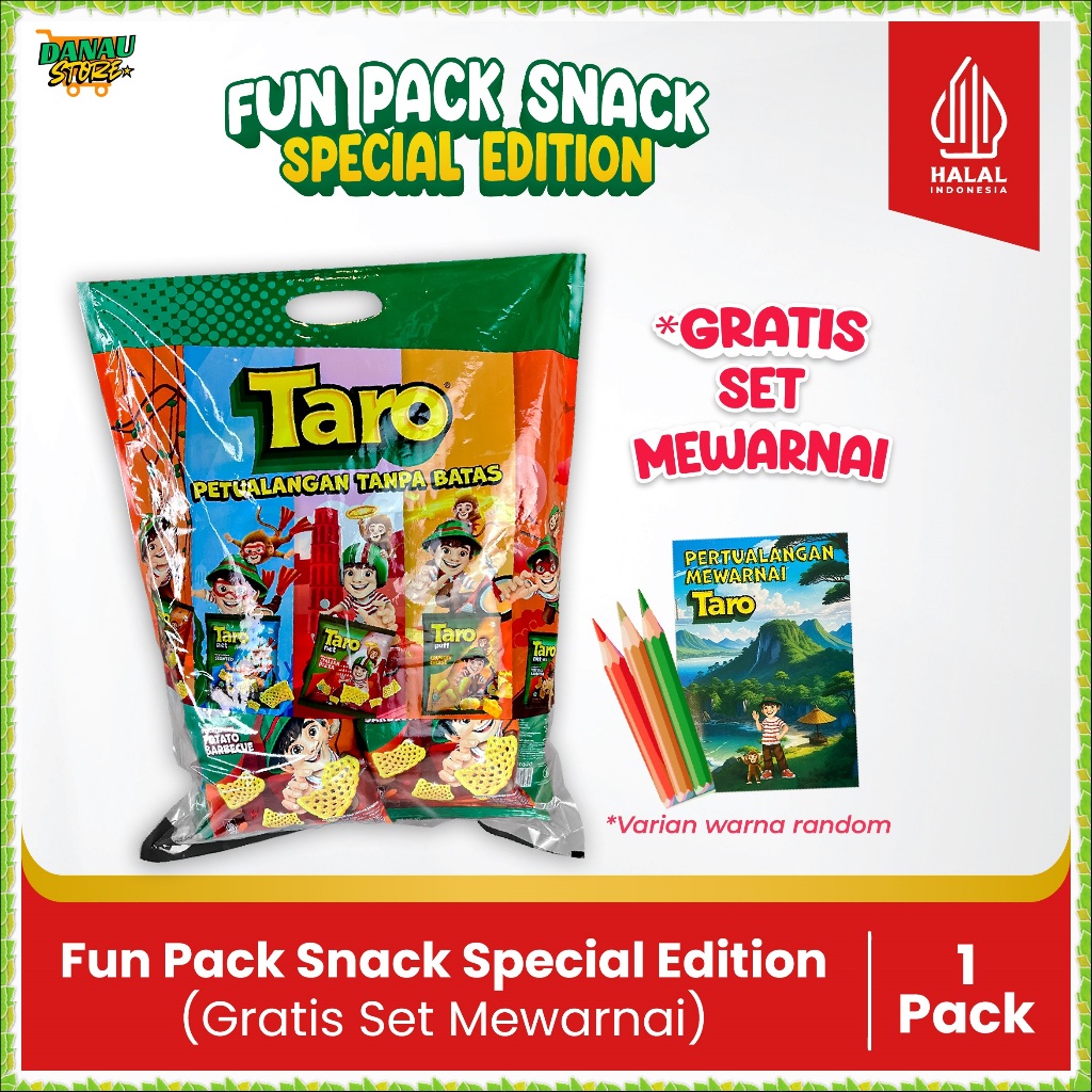 

Fun Pack Snack Spesial Edition-Paket Hampers Anak-(Gratis Set Mewarnai 3 pensil warna)