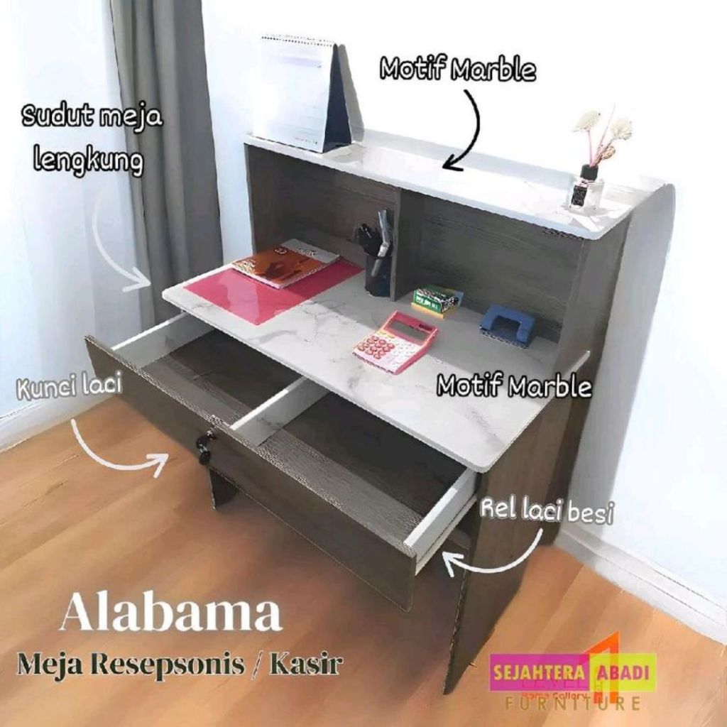 Master Panel Furniture meja kasir meja receptionis minimalis alabama knockdown olympic likes meja tu