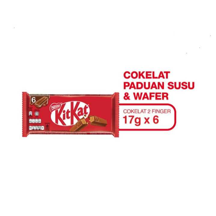 

[Exp Jan 26] KitKat Cokelat Red 2F 6's x 17 gr (102gr)
