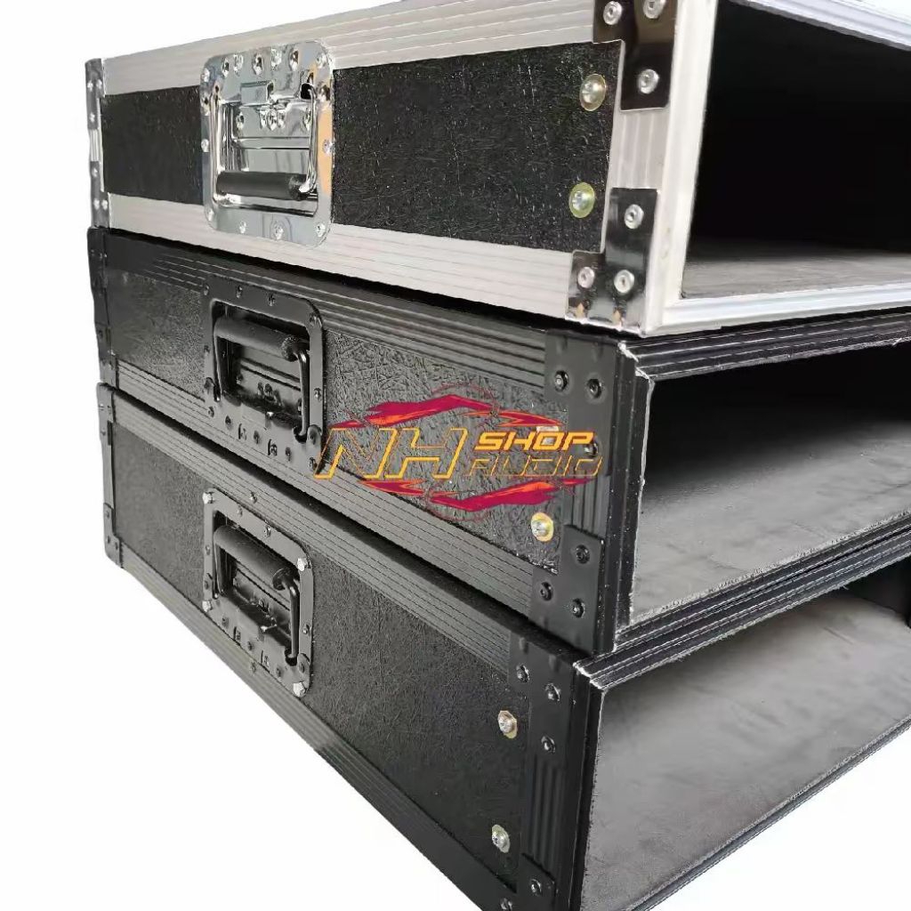 Hardcase Power 2U HITAM 1 PCS  Met Resin warna Hitam Harkis Power Amplifier 2U HITAM Tanpa Tutup Har