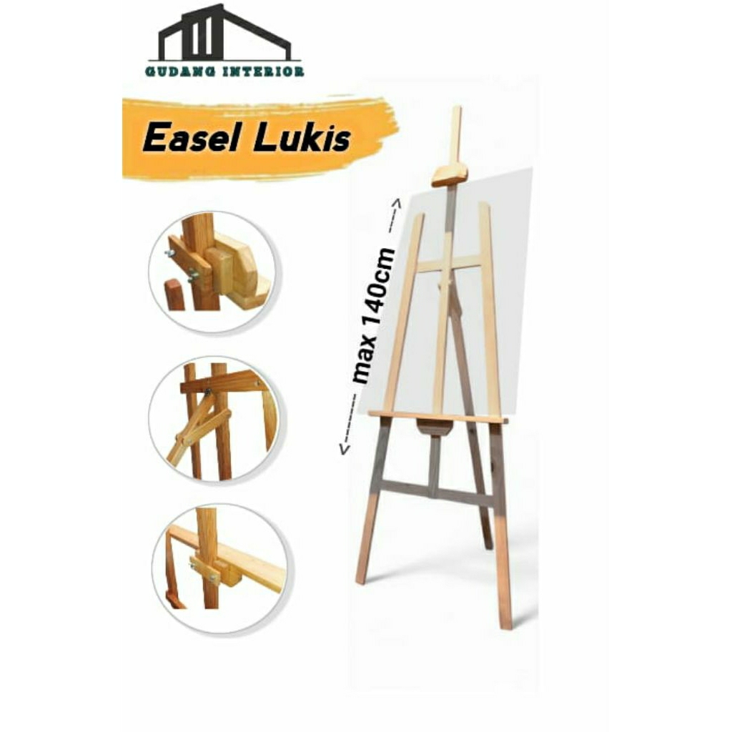 

Easel lukis Premium tebal (Opsional Dekorasi)