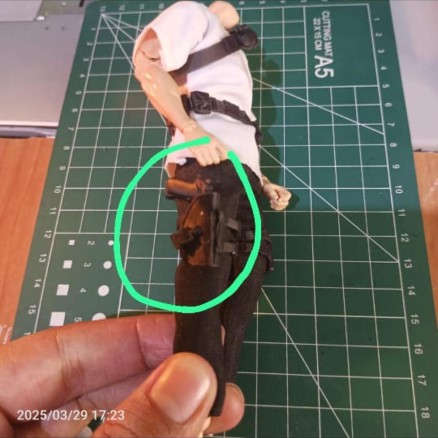 Holster Paha untuk kitbash Action Figure SHF Revoltech Romankey Vtoys Mezco Mafex figma Marvel Legen