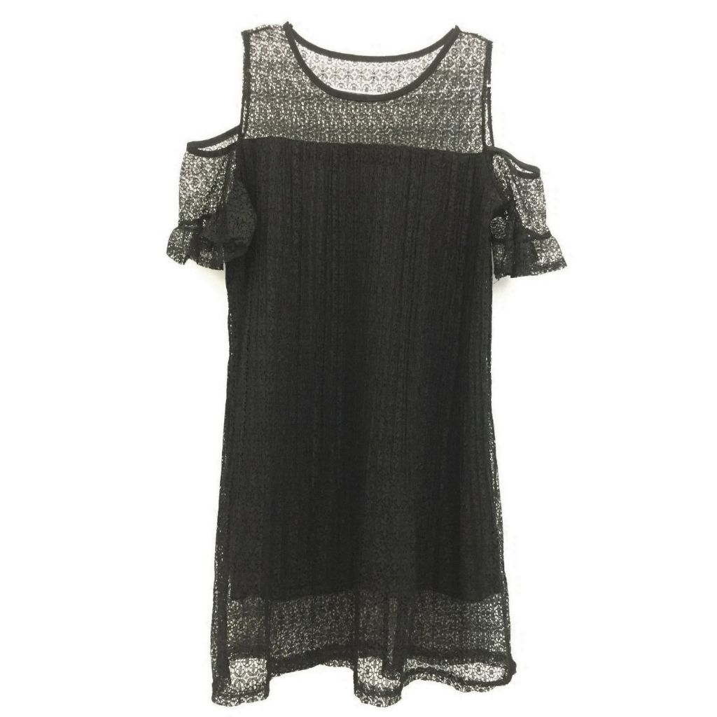 PRELOVED Dress Brokat Hitam