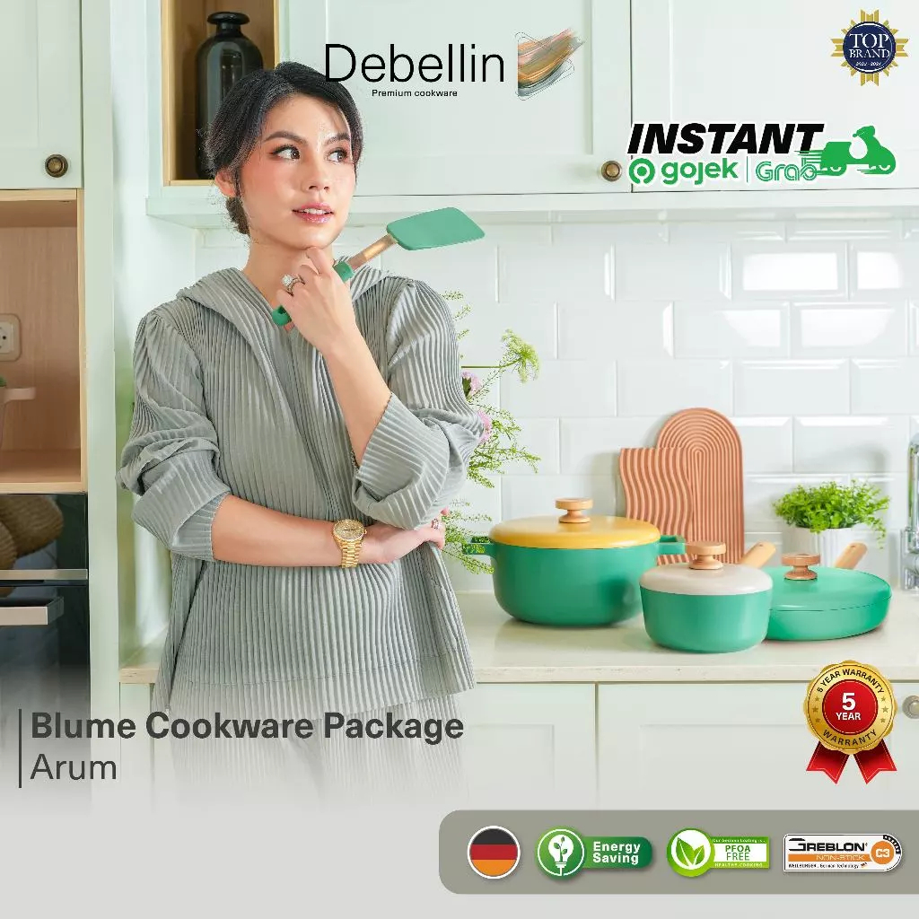 Debellin Blume Special Edition Mix&Match Panci Set Anti Lengket / Debellin Set