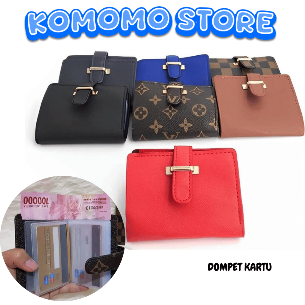 KMM DOMPET KARTU LV LIDAH DOMPET IMPORT WANITA MURAH DOMPET KARTU CARD