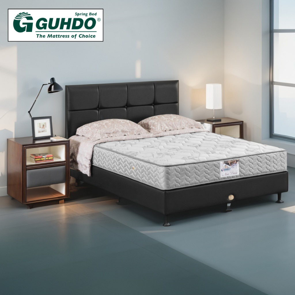 Divan Atlantik dan Sandaran Caserta Guhdo [Tanpa Kasur Hanya Divan Dan Sandaran]