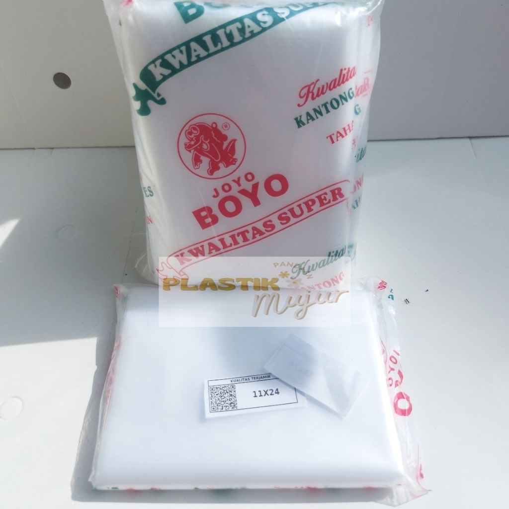 Plastik PE tebal merk Joyo Boyo (11x24cm) / Plastik es degan / Plastik es batu / Plastik minyak gore