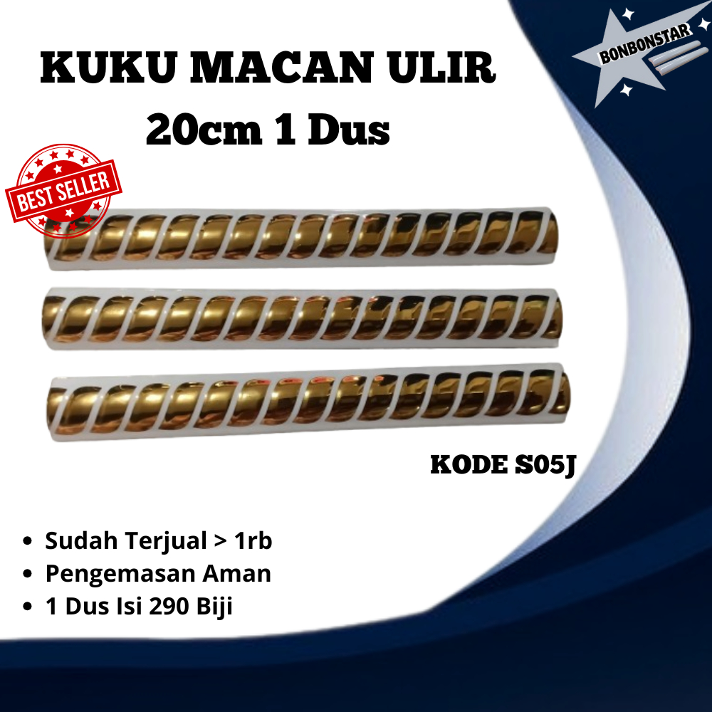 Kuku Macan Ulir White Gold 1 Dus Kode S05J Best Seller - Bon Bon - BB || List Dapur || List Tangga |