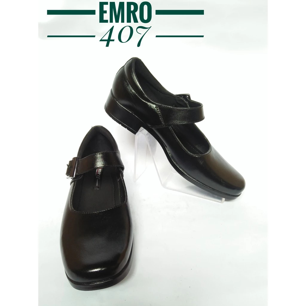 SEPATU PASKIB WANITA KULIT ASLI EMRO 407