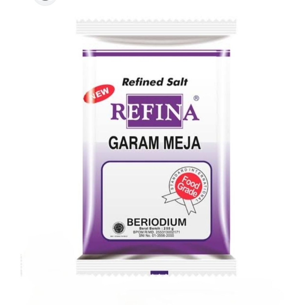 

Garam Refina . garam meja 250 gram dan 500 gram