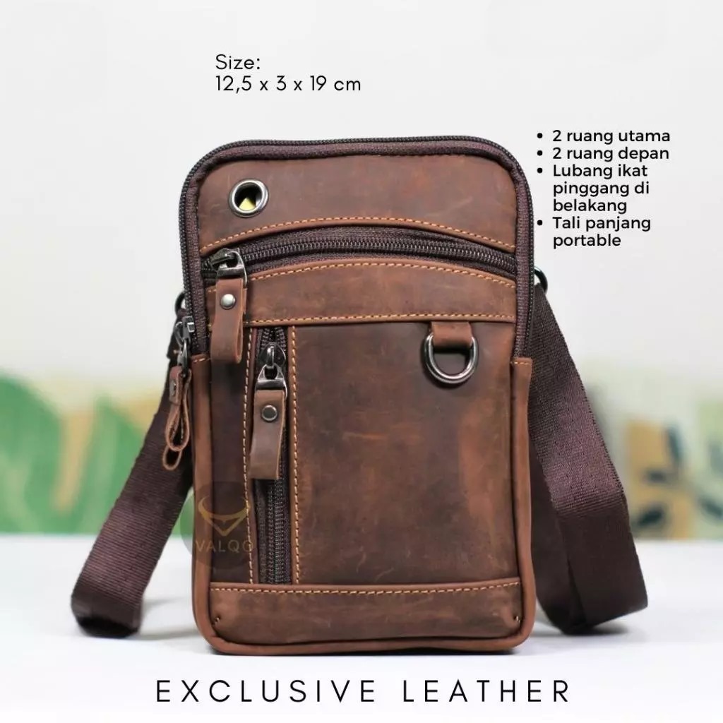 Tas kecil selempang pria - tas selempang kulit pria