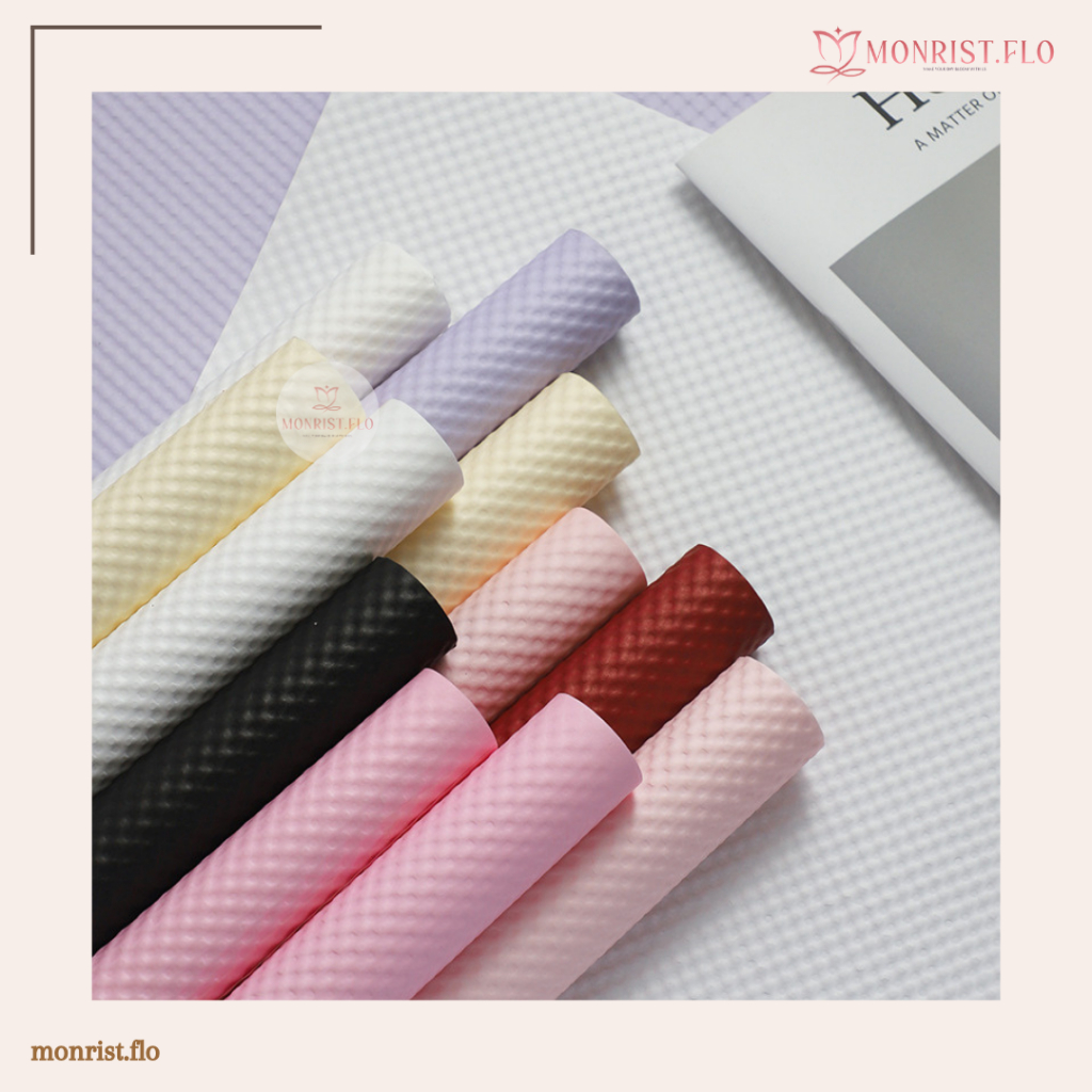 

Monrist Flo - Kertas Buket Textured DOT 3D Paper Flower Wrapping Bubble / Timbul Bouquet Wrapping Paper / Kertas Kado
