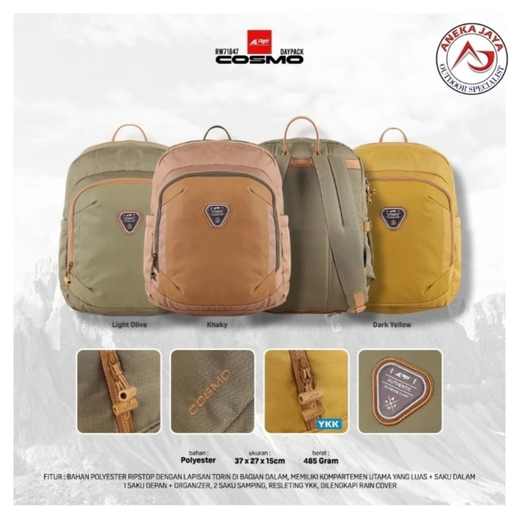 TAS RANSEL LAPTOP AREI COSMO