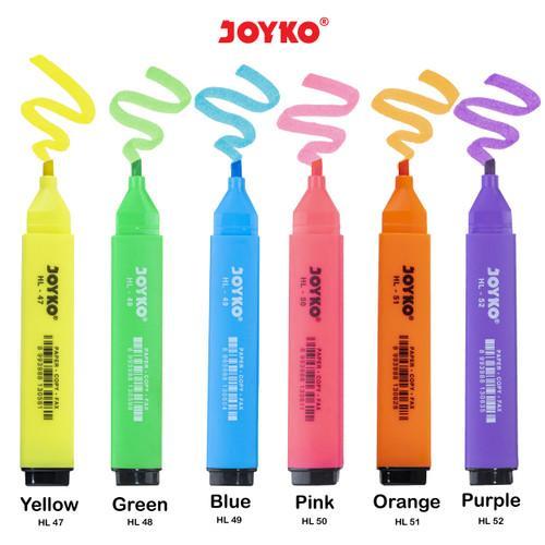 

Hightlighter HL-47-52 Penanda Kertas Joyko (1 pack 12 pcs)