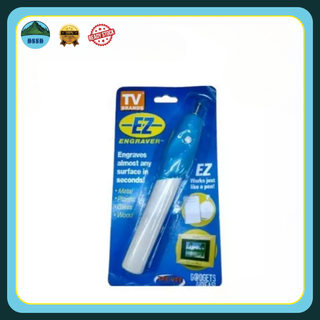 

EZ ENGRAVER | Alat Ukir Elektrik Portabel | Baterai AA | Mudah Digunakan | Cocok untuk Kayu, Kaca, Logam & Plastik