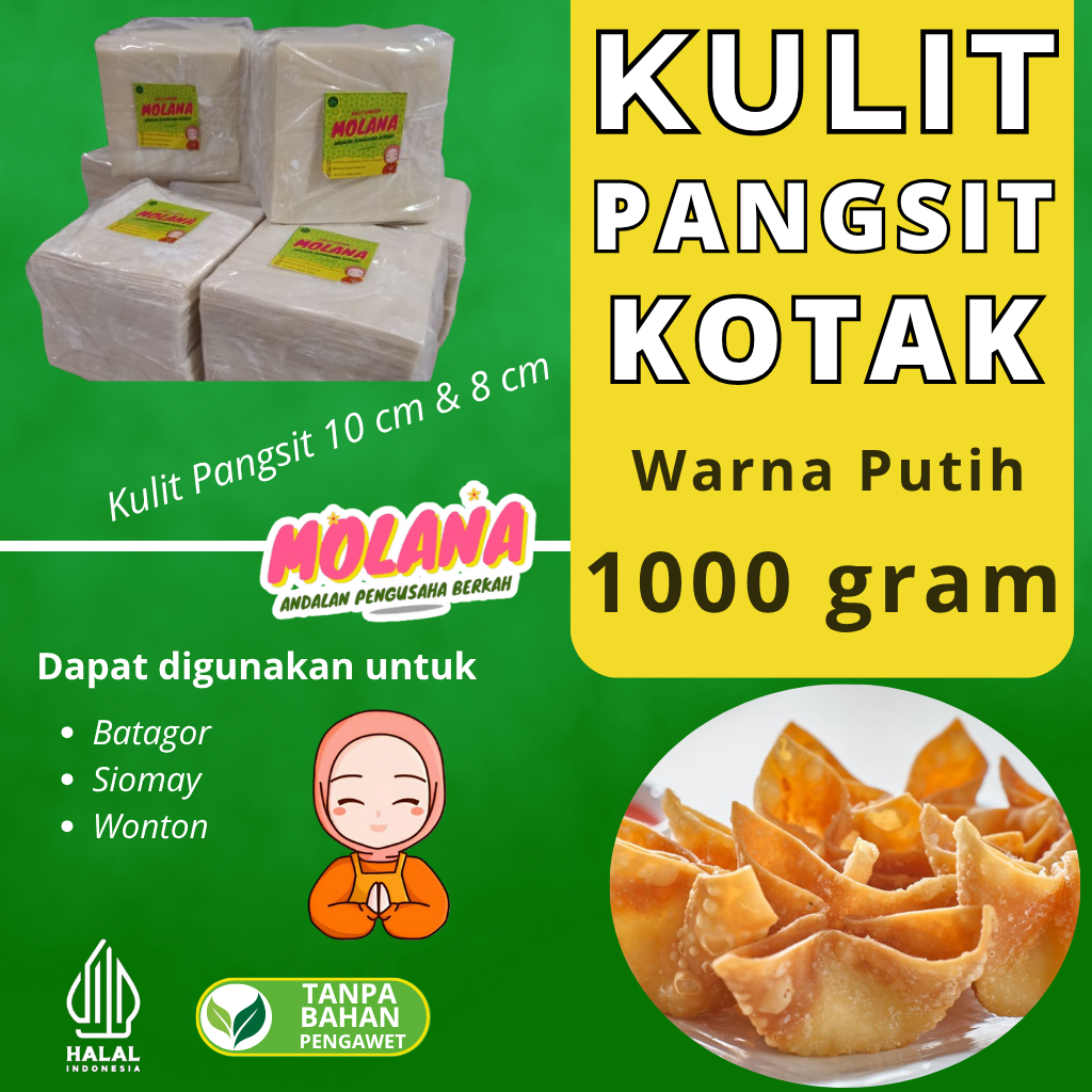 

Kulit Pangsit Segar | Homemade | (uk.10 cm isi -+ 103) (uk. 8 cm -+ 139)
