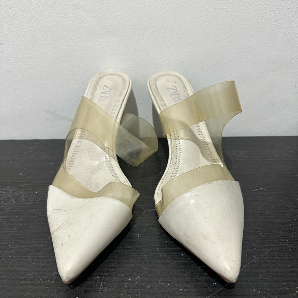 Zara Heels | Sepatu Hak Tinggi Putih