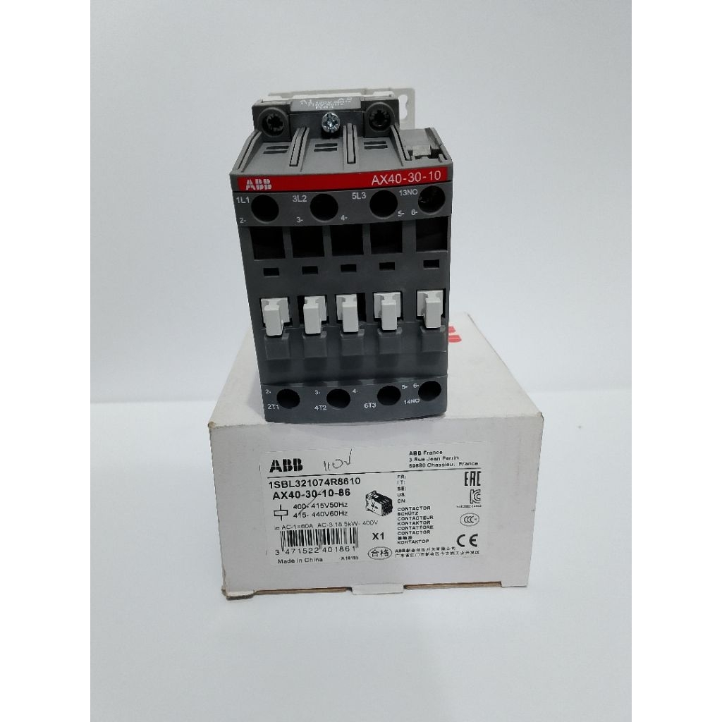 Kontaktor ABB AX40-30-10-86 coil 110v original
