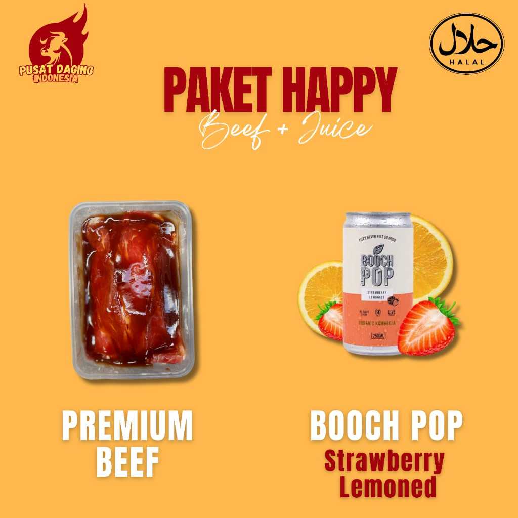 

Daging Slice Marinasi Less Fat + Kombucha 1 Kaleng (Bisa Pilih Rasa)