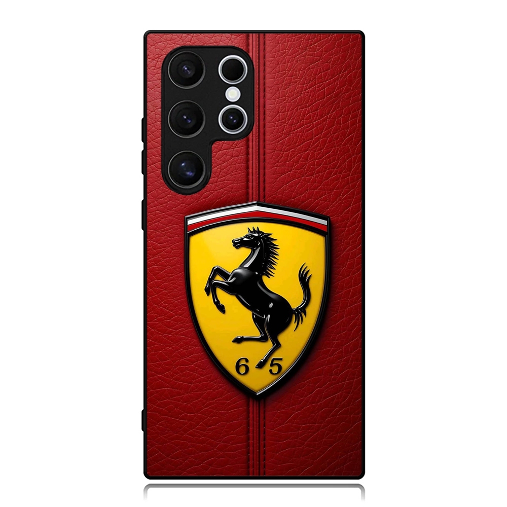 Case Samsung S25 S24 S23 S22 S21 S20 Ultra Plus Fe Lite TPU Custom Red Ferrari