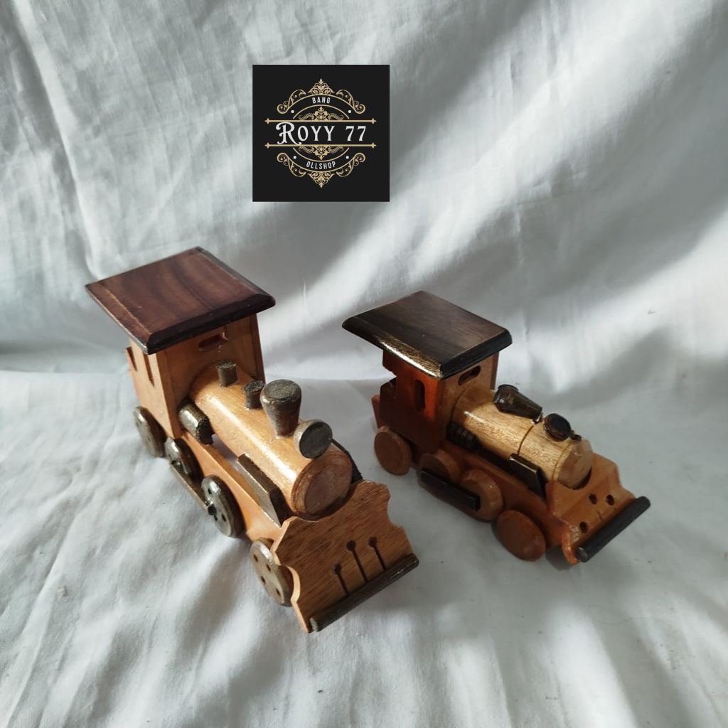 MINIATUR LOKOMOTIF KERETA API / MAINAN ANAK / SOUVENIR KERAJINAN LOKOMOTIF KERETA API