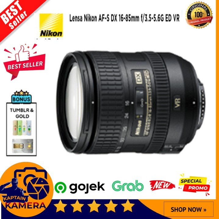 NIKON AF-S 16-85MM F/3.5-5.6G ED DX VR