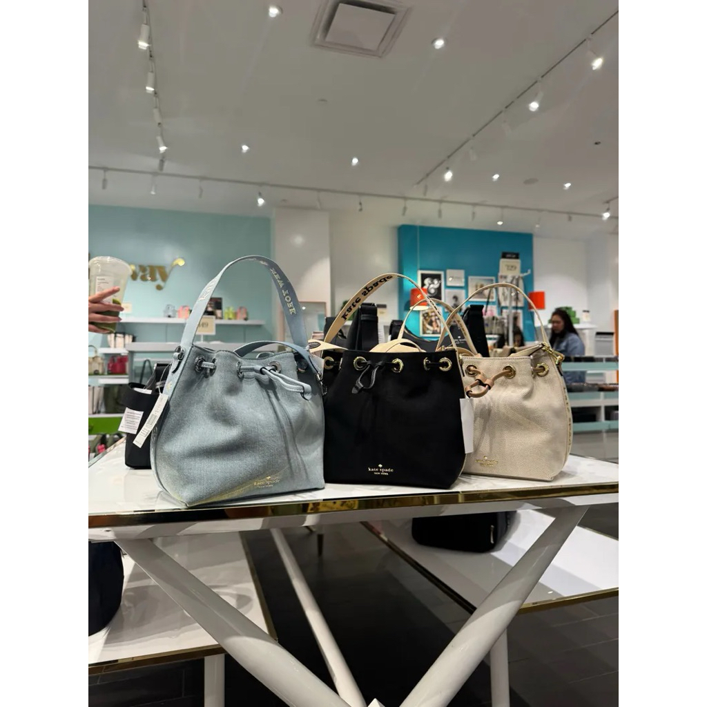 TAS KS KIP BUCKET CANVAS BAG CROSSBODY BAG