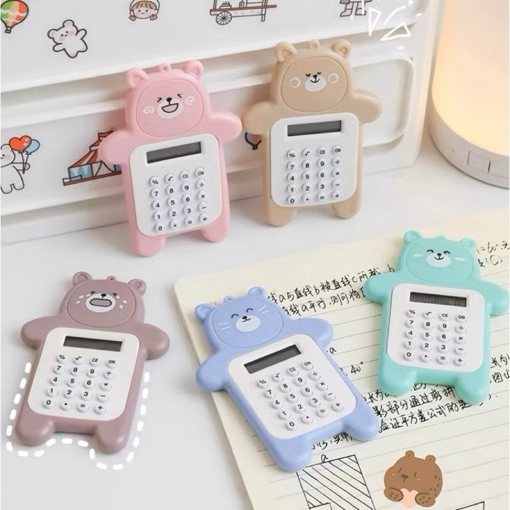 

[KAWAIISTUFF] Kalkulator Mini Motif Beruang