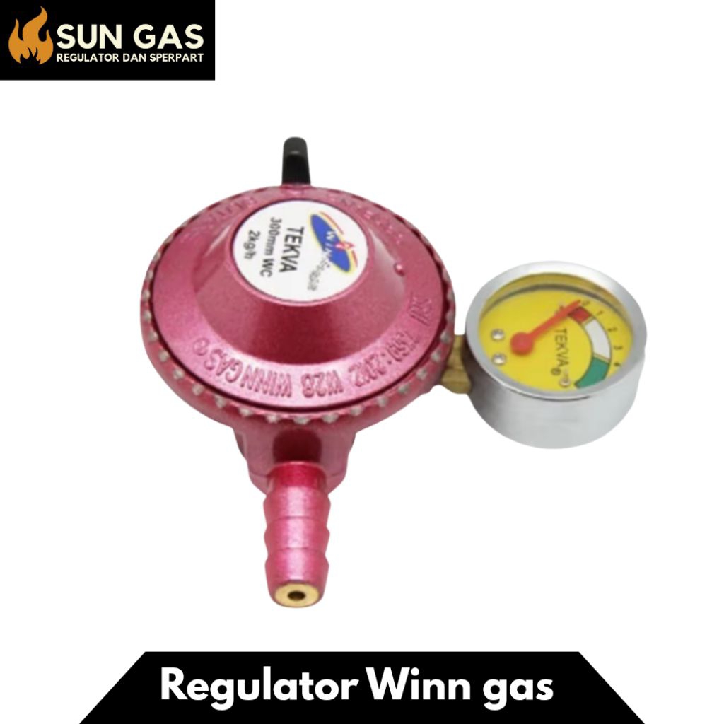 Regulator kompor gas winn tekva-regulator Winn gas tekanan rendah-regulator kompor gas tekva