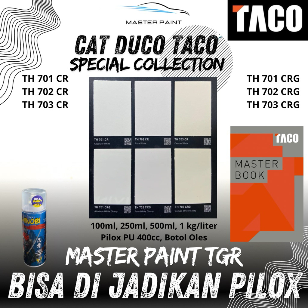 ( BISA DIJADIKAN PILOX ) Cat Duco Taco Ultimate Tacore Special Collection TH 701 CR | TH 702 CR | TH