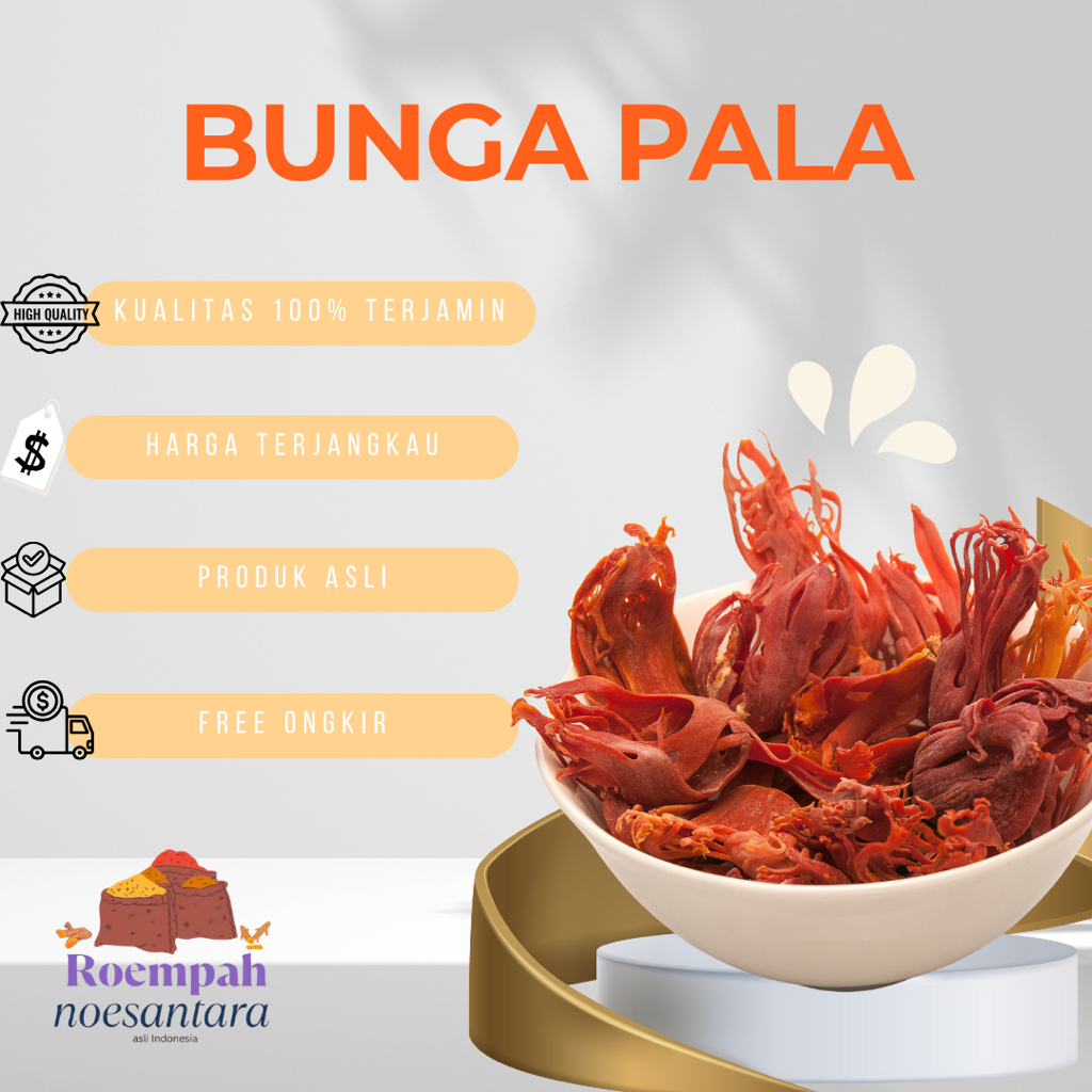 

Bunga Pala 100% ASLI Tanpa Campuran Bunga Pala Murni / Bunga Pala 100g 250g 500g 1kg Obat Tradisional Minuman Herbal Jamu Kualitas Jamin