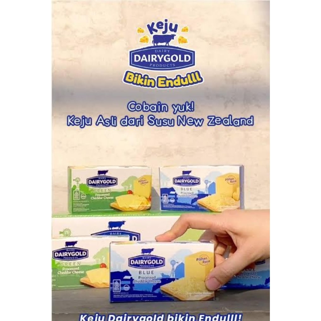 

keju dairygold blue & dairygold green 160 gr