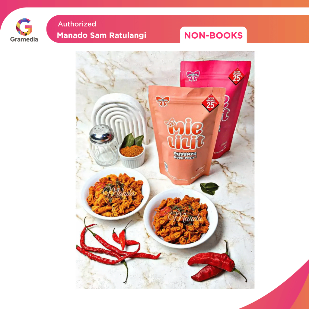 

Gramedia Manado-Manda Mie Lilit Salting 125 Gr