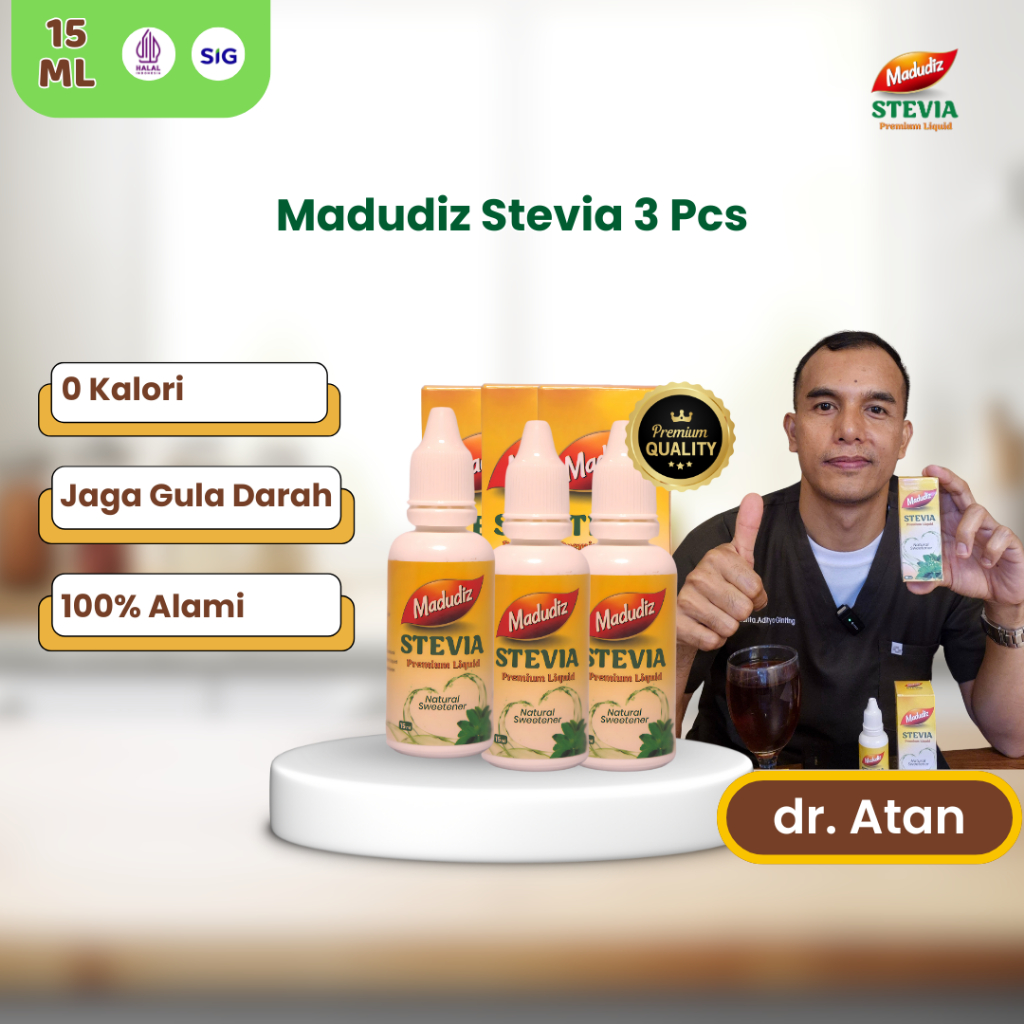 

Madudiz Stevia Premium Liquid Paket Heboh 3 Botol – Pemanis Alami Dari Ekstrak Daun Stevia (3)