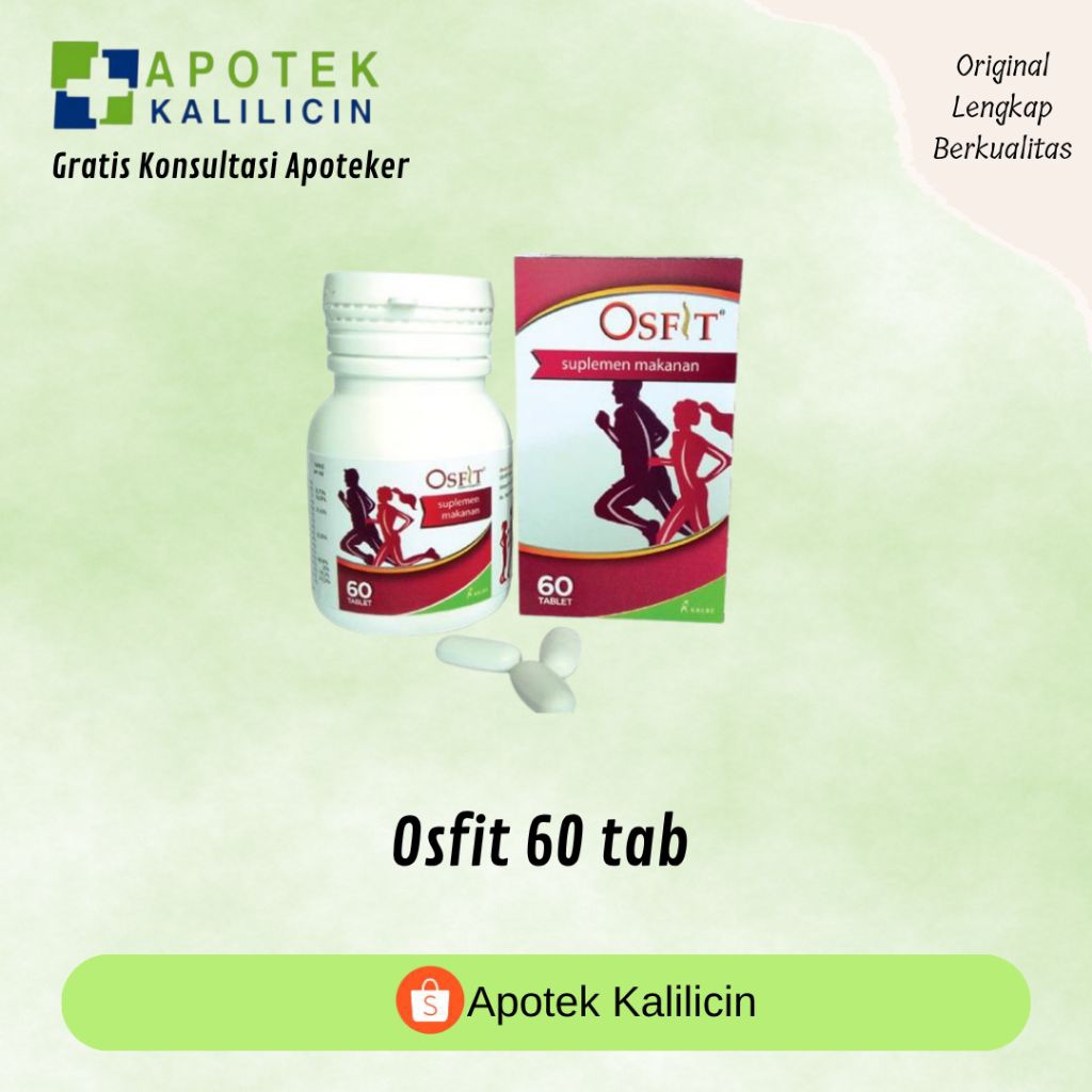 OSFIT TABLET SUPLEMEN KESEHATAN TULANG BOTOL ISI 60 TABLET