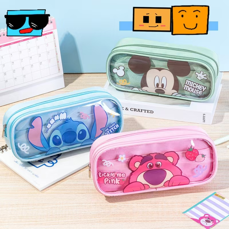

Cartoon pencil case, student large capacity, dirt resistant stationery bag, children's cute pencil case