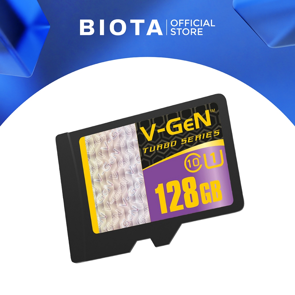 MicroSD V-GeN Turbo Series | VGen Micro SD Memory Card | 128GB | 64GB | 32GB | 16GB