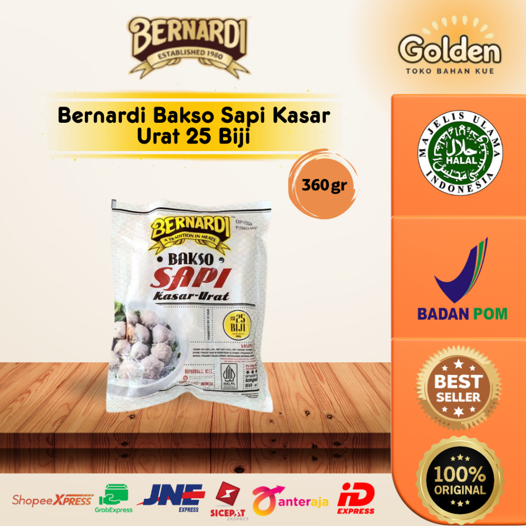 

Bernardi Bakso Sapi Kasar Urat 25 Biji