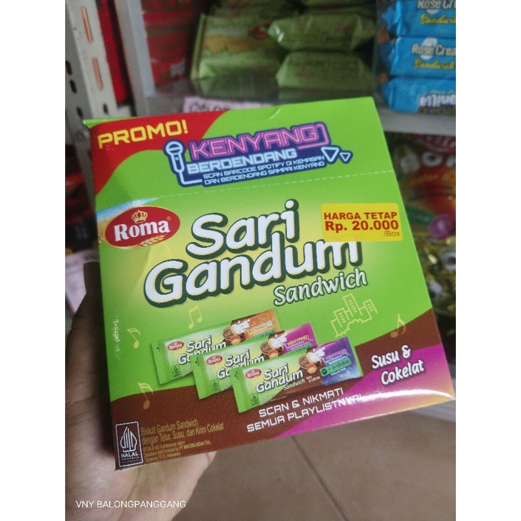 

SARI GANDUM SANDWICH ISI 12 BUNGKUS