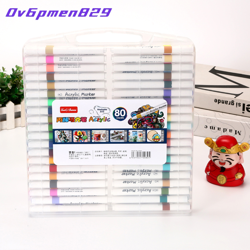 

Acrylic Marker Se 48/60/80 Warna Cepat Kering Tahan Air DIY Painting