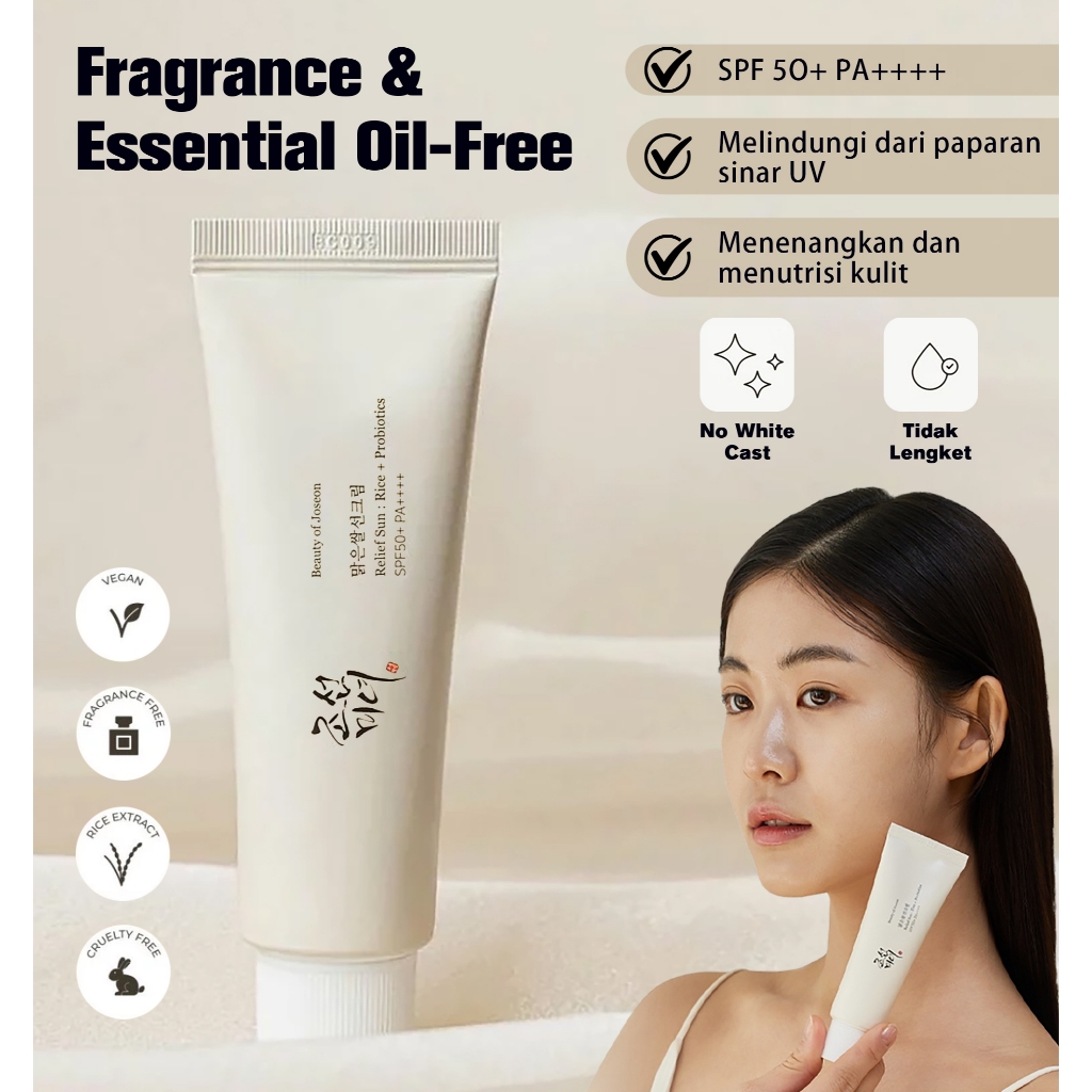 Beauty of Joseon Sunscreen/Beauty of Joseon Sunscreen Relief Sun : Rice + Probiotics SPF50+ PA++++/ 
