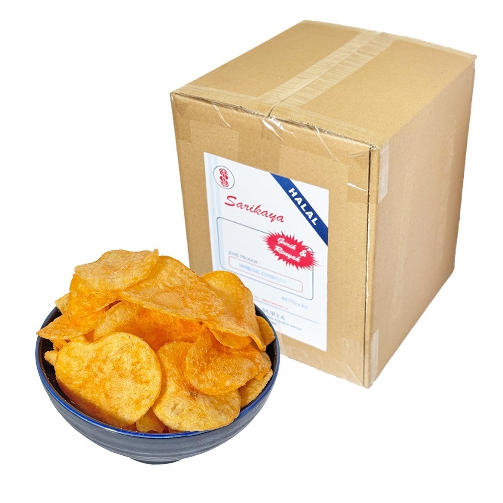 

Sehati Snack - Keripik Kentang Balado Sy Keripik Renyah Gurih | 250gr, 500gr Ecer