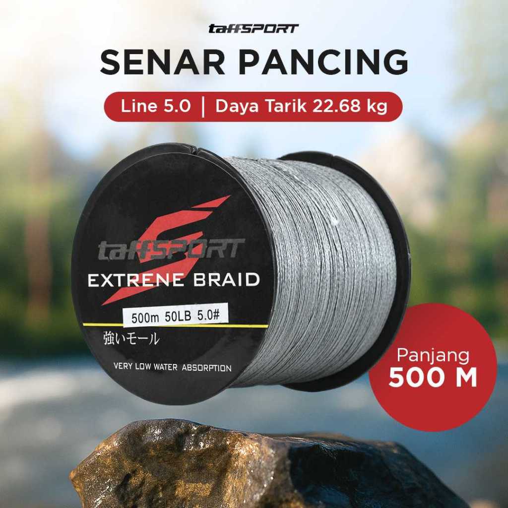 Senar Pancing PE Extreme Braid 300M/500M - Tali Pancing Kuat TAFF | Benang Pancing Super Tarik untuk