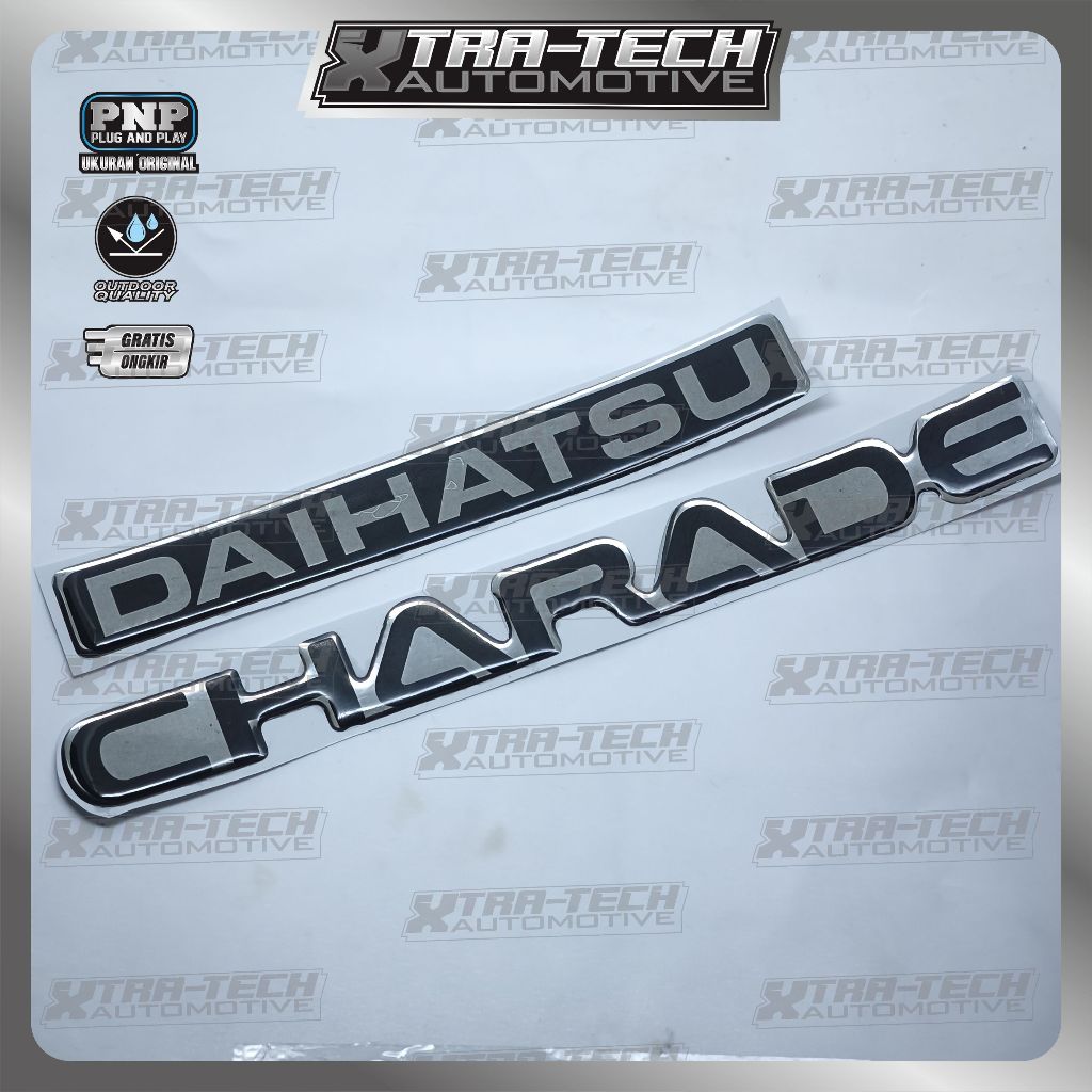 emblem timbul daihatsu charade / emblem logo daihatsu charade / emblem bagasi daihatsu charade