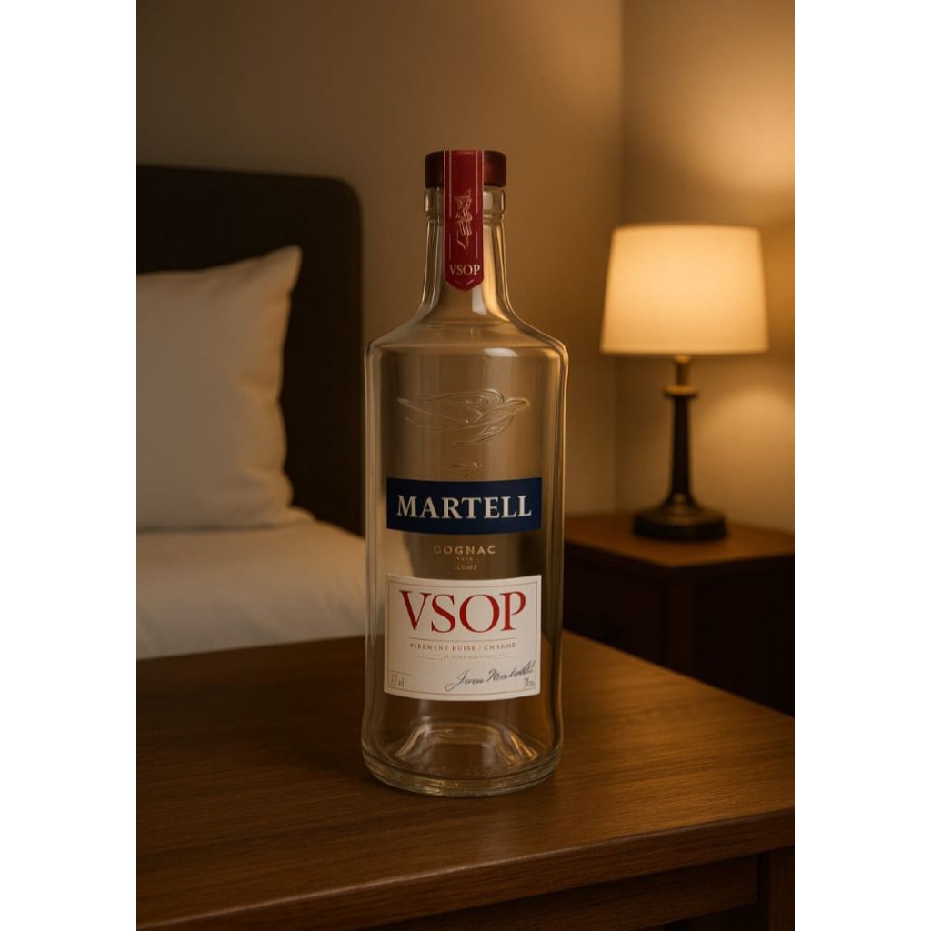 botol hiasan martellll /botol  cupang/ botol pajangan